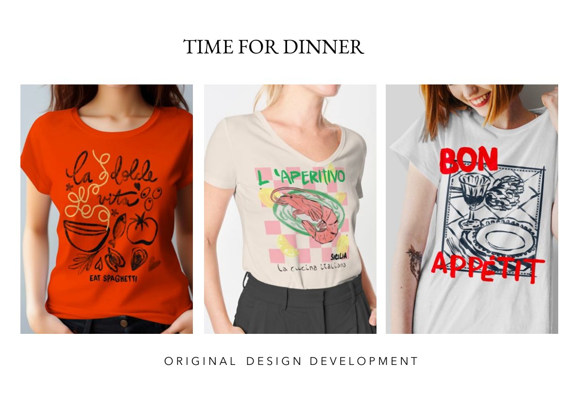 Women’s graphics portfolio: Time for Dinner