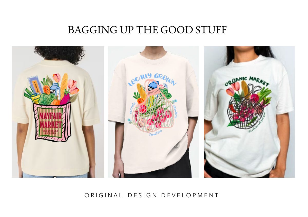 Women’s graphics portfolio: Bagging Up the Good Stuff