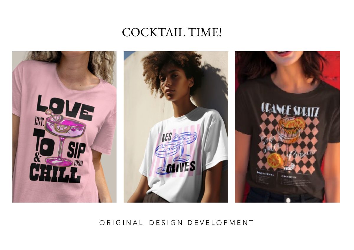Women’s graphics portfolio: Cocktail Time