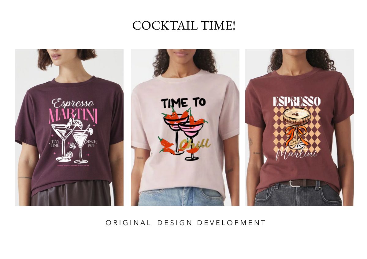 Women’s graphics portfolio: Cocktail Time
