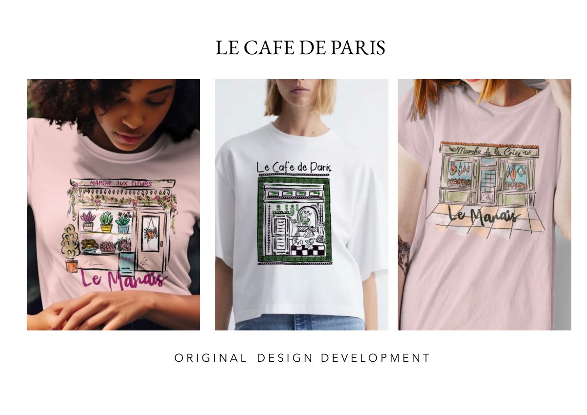 Women’s graphics portfolio: Le Cafe de Paris