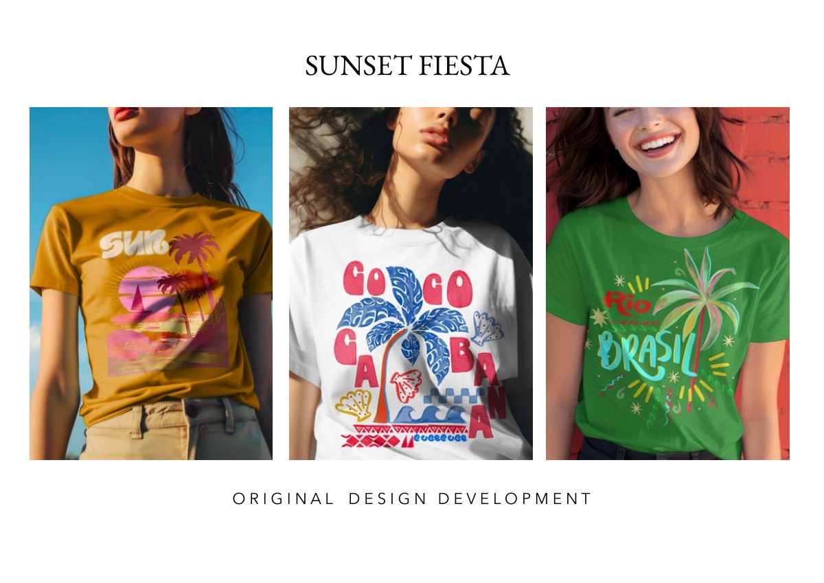 Women’s graphics portfolio: Sunset Fiesta