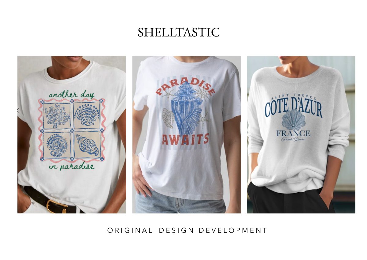 Women’s graphics portfolio: Shelltastic