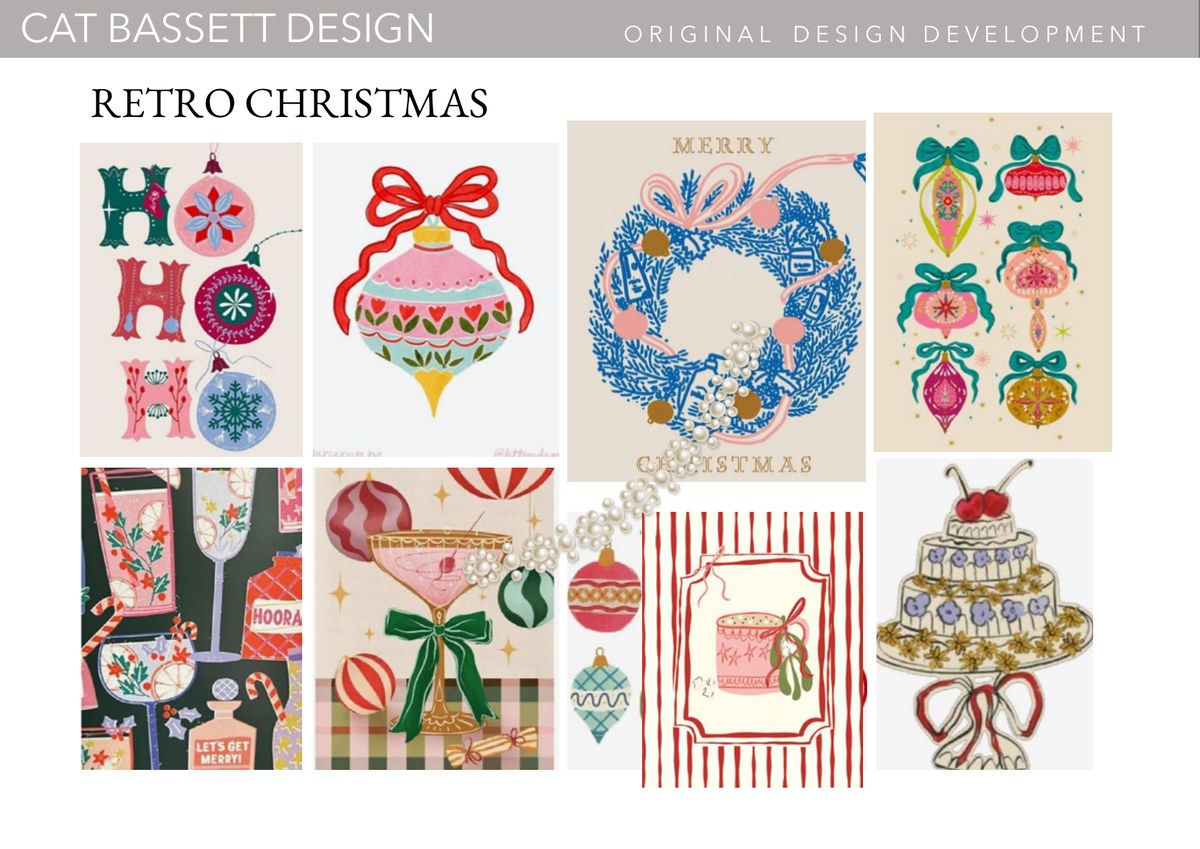 Kidswear portfolio page: Retro Christmas
