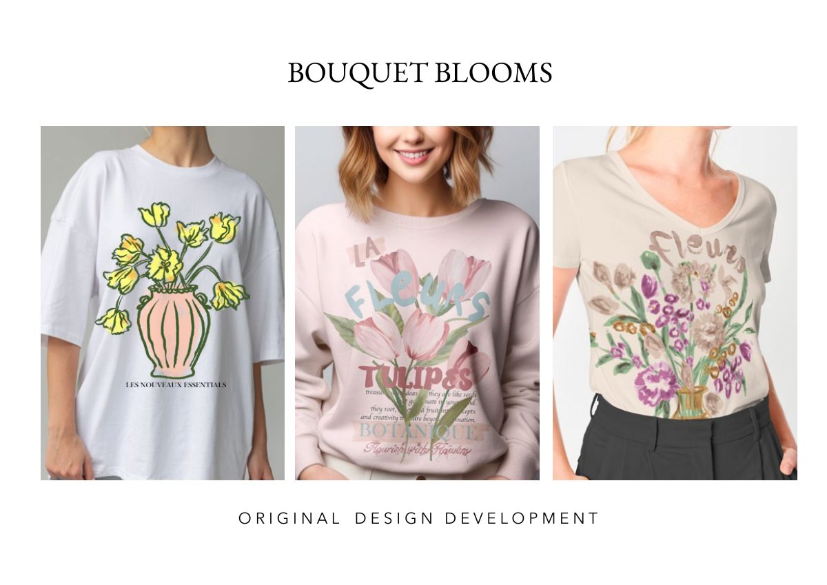 Women’s graphics portfolio: Bouquet Blooms