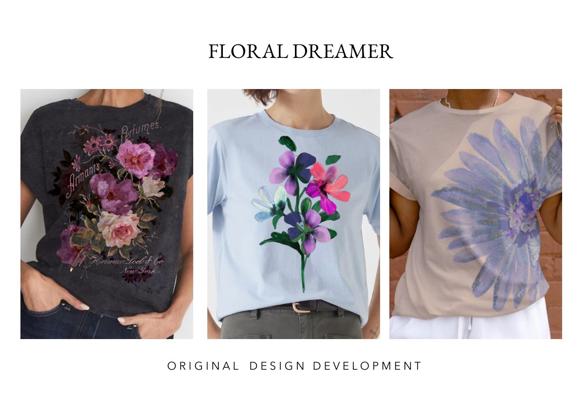 Women’s graphics portfolio: Floral Dreamer