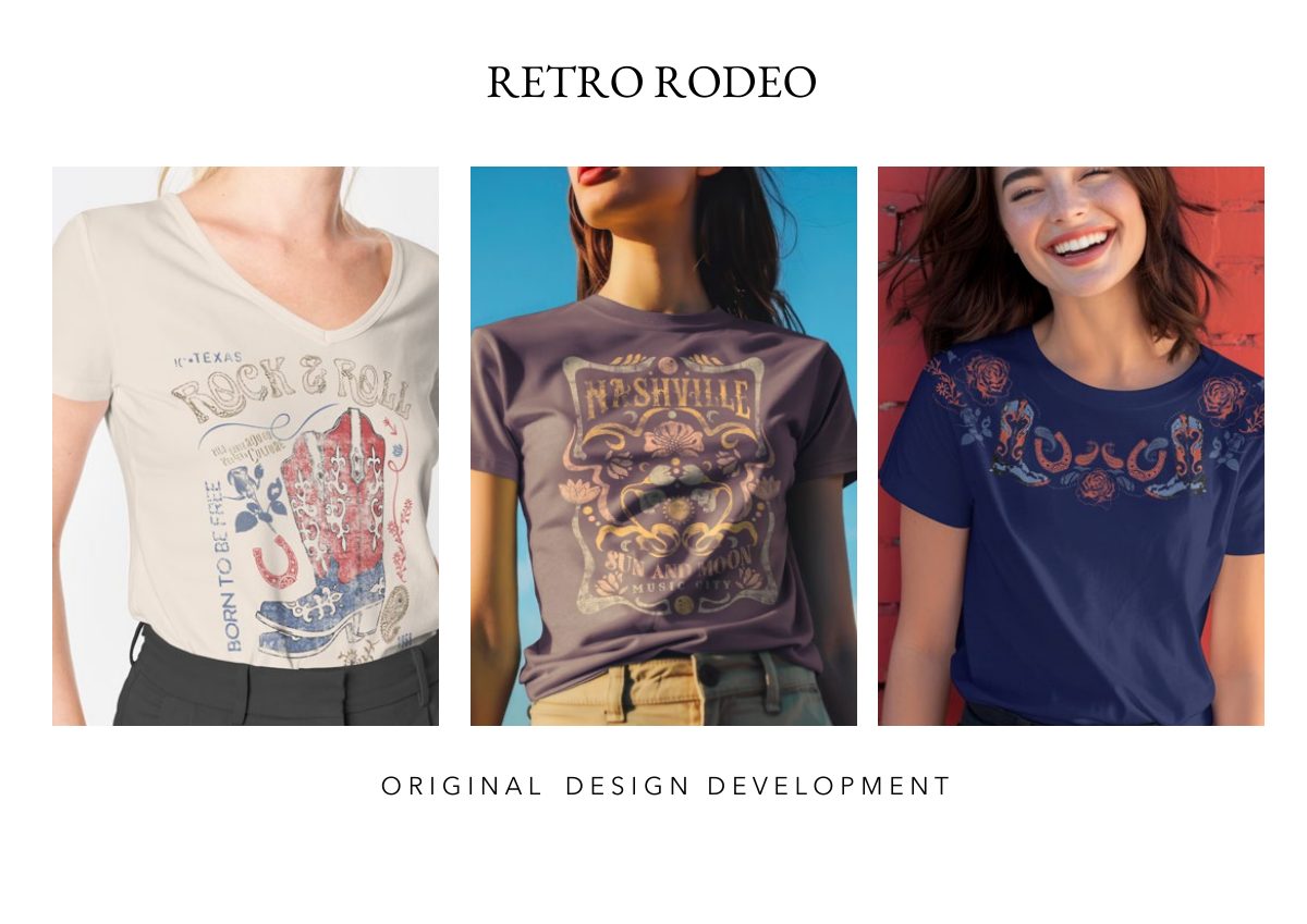 Women’s graphics portfolio: Retro Rodeo
