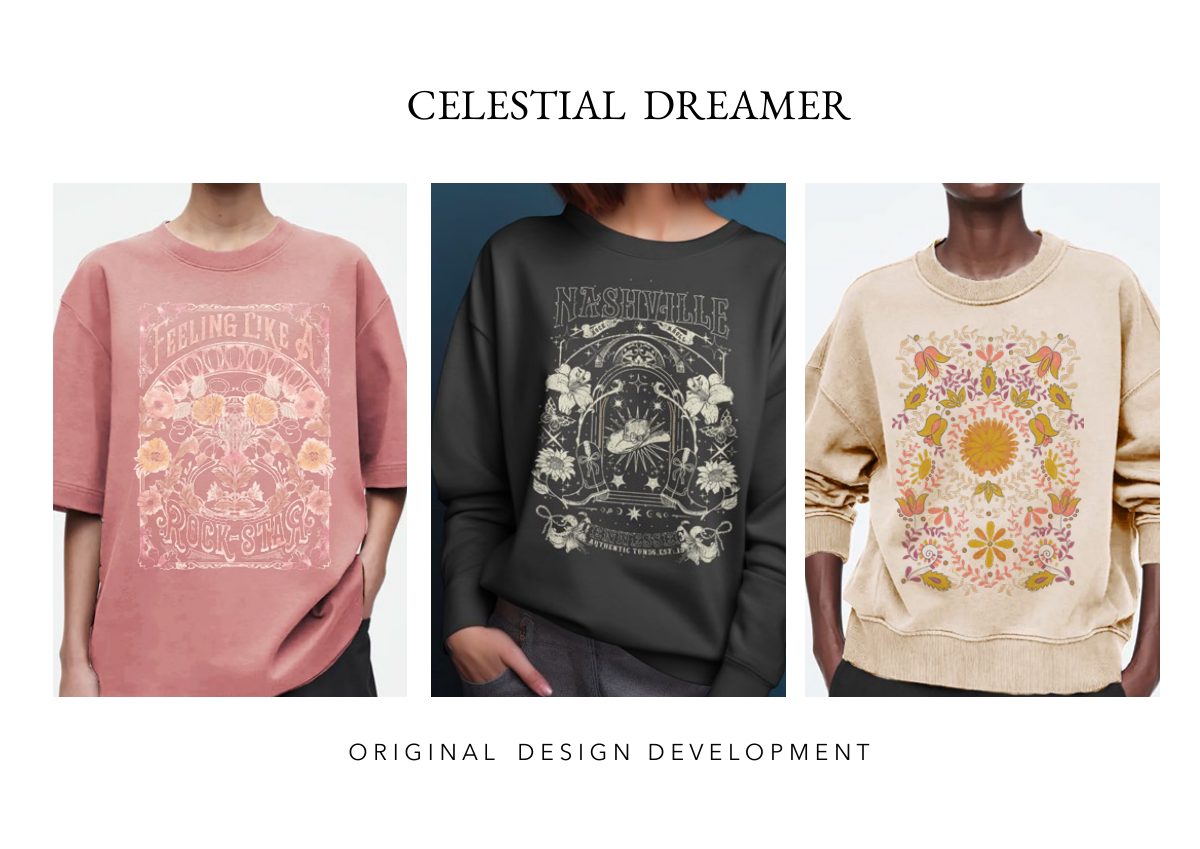 Women’s graphics portfolio: Celestial Dreamer