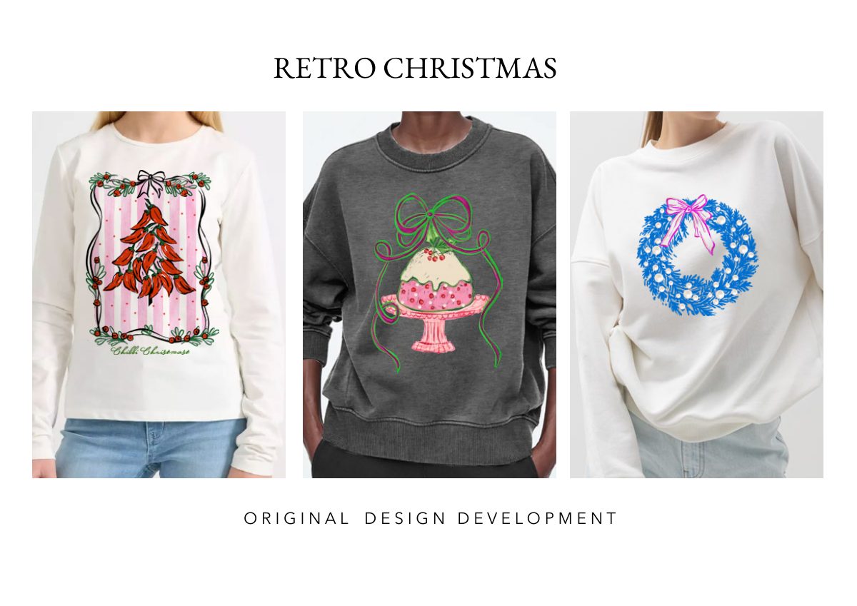 Women’s graphics portfolio: Retro Christmas