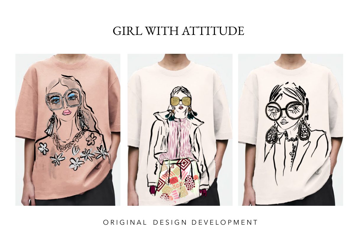 Women’s graphics portfolio: Girl with Attitude