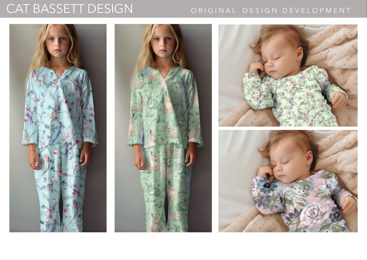 Kidswear portfolio page: AOP Prints