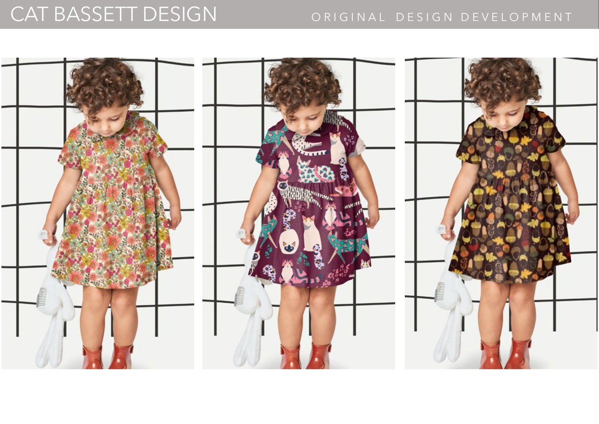 Kidswear portfolio page: AOP Prints