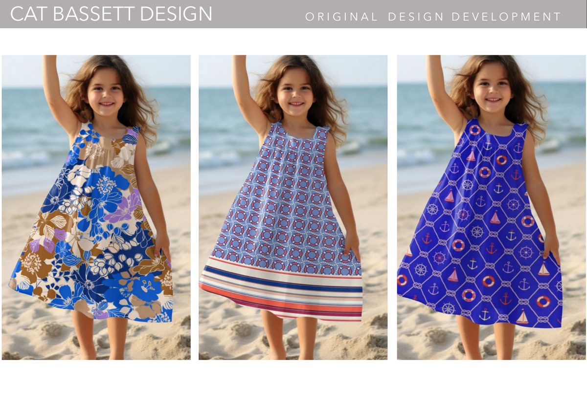Kidswear portfolio page: AOP Prints